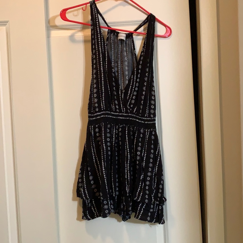 Black and white romper